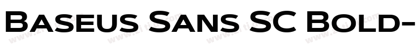 Baseus Sans SC Bold字体转换